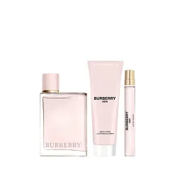 Burberry Her Eau de Parfum Women Gift Set 100 ml + 75 ml Body Lotion + 10 ml Purse Spray