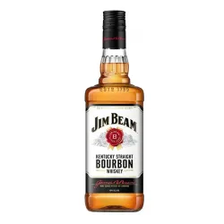 Jim Beam White Label Bourbon Whiskey 